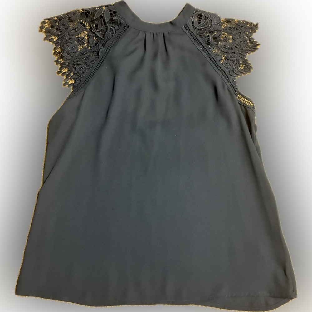 EXPRESS | Black Lace Accent Women's Blouse